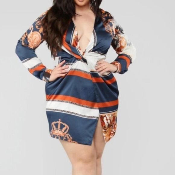 Whole Lotta Class Satan Mini Dress | Fashion Nova 1x - Picture 1 of 5